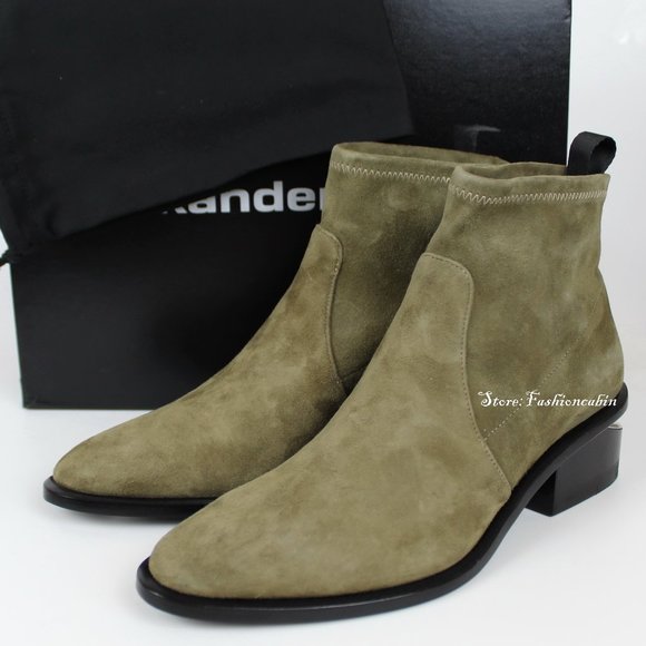 NEW ALEXANDER WANG Kori Suede Bootie - Picture 2 of 9